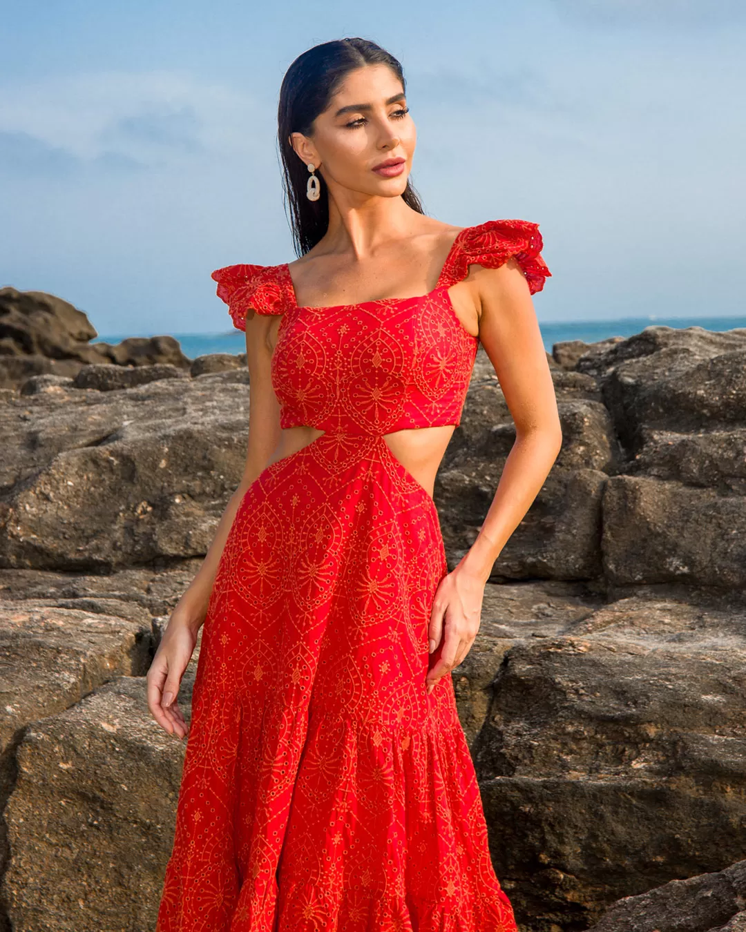 Dot Clothing - Dress Dot Clothing Long Laise Red - 2151VERMELHO Dot Clothing - Dress Dot Clothing Long Laise Red - 2151VERMELHO