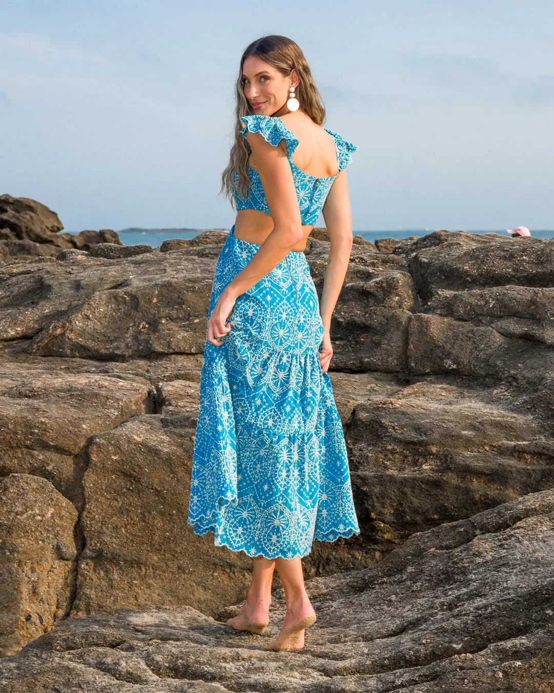 Dot Clothing - Blue Dot Clothing Long Laise Dress - 2151AZUL Dot Clothing - Blue Dot Clothing Long Laise Dress - 2151AZUL