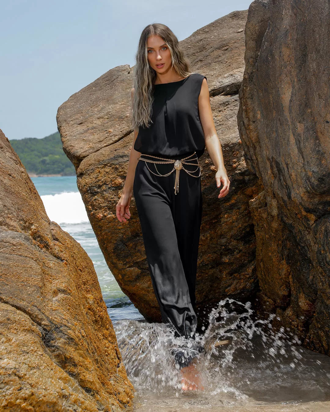 Dot Clothing - Jumpsuit Dot Clothing Draped Black - 2159PRETO Dot Clothing - Jumpsuit Dot Clothing Draped Black - 2159PRETO