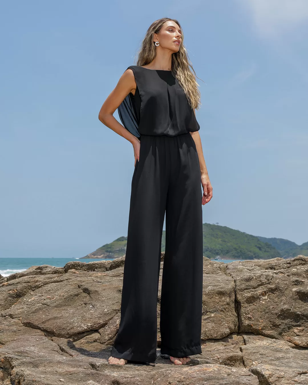 Dot Clothing - Jumpsuit Dot Clothing Draped Black - 2159PRETO Dot Clothing - Jumpsuit Dot Clothing Draped Black - 2159PRETO