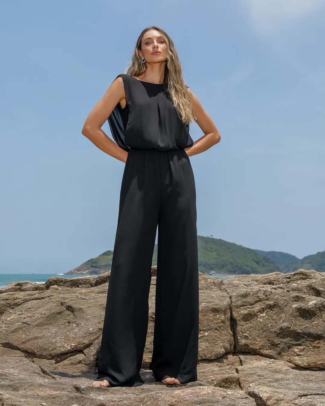 Dot Clothing - Jumpsuit Dot Clothing Draped Black - 2159PRETO Dot Clothing - Jumpsuit Dot Clothing Draped Black - 2159PRETO