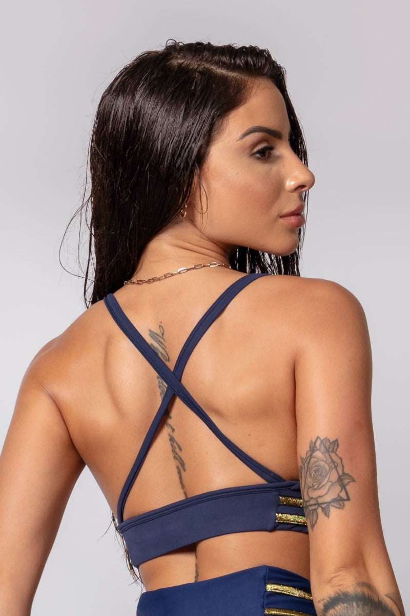 Hipkini - Top Fresh Navy Blue with Bias - 33330301 Hipkini - Top Fresh Navy Blue with Bias - 33330301