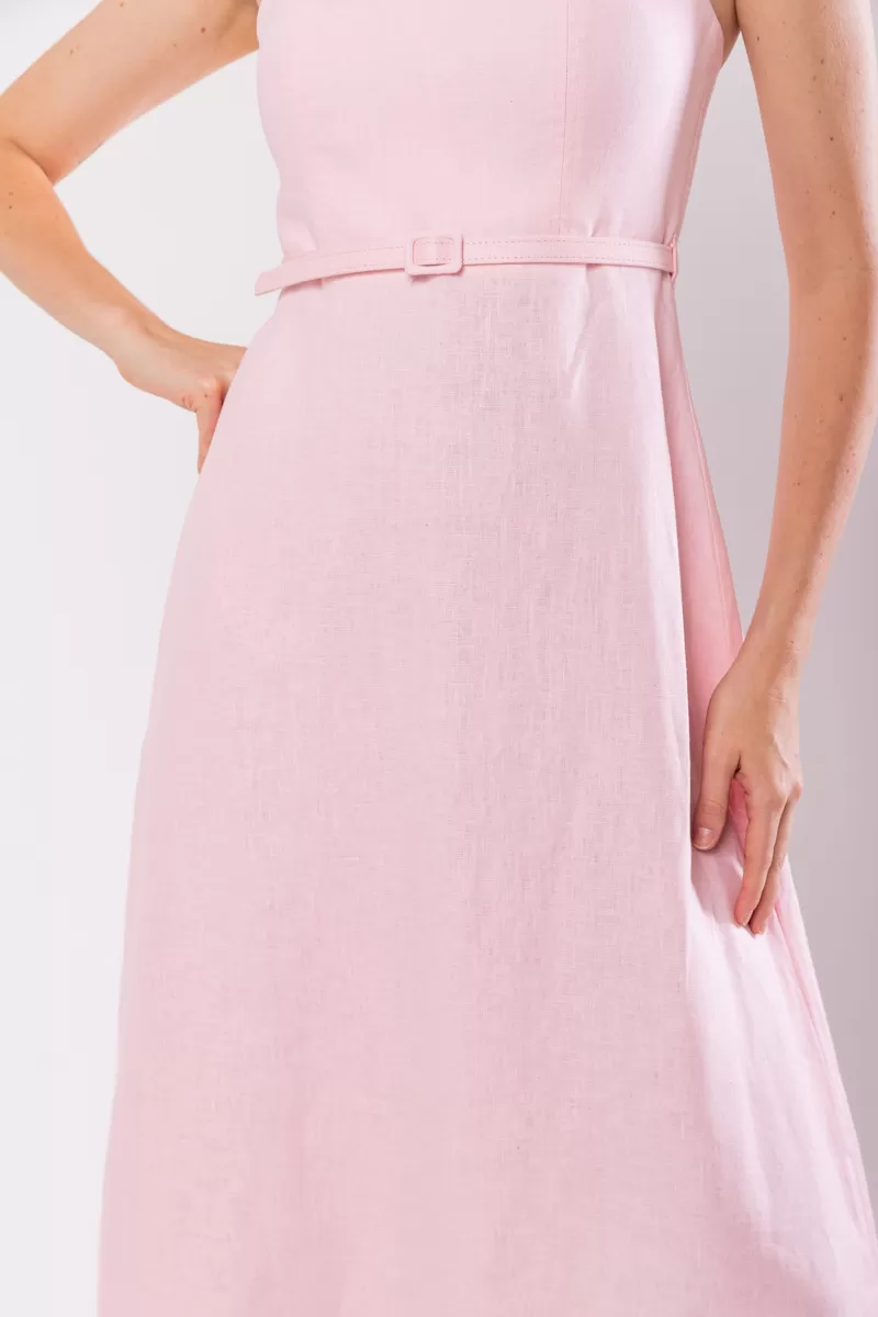 Hidrogênio - LINEN DRESS WITH REMOVABLE STRAPS GLOSSY - 19881515 Hidrogênio - LINEN DRESS WITH REMOVABLE STRAPS GLOSSY - 19881515