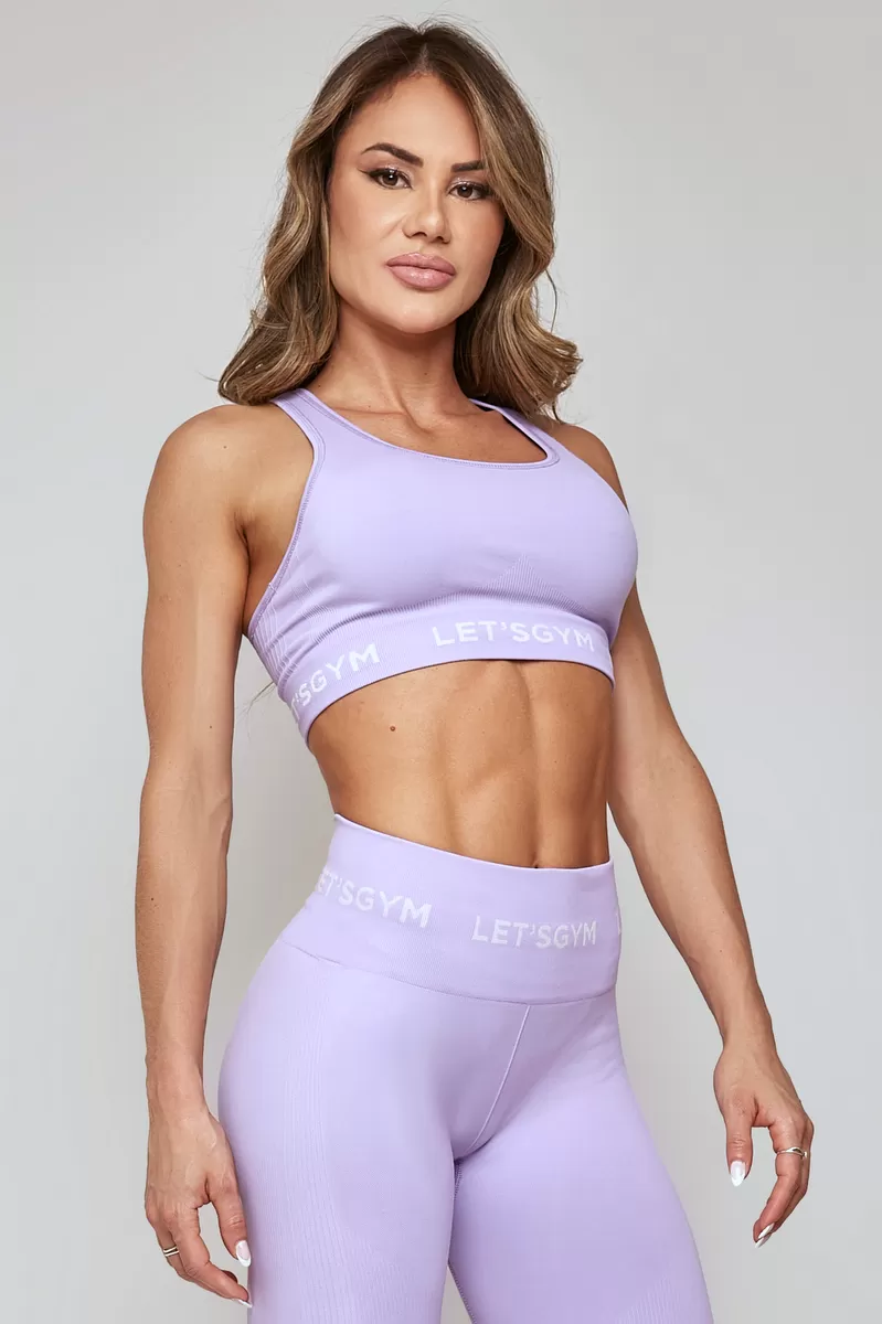 Lets Gym - Lilac Seamless Sport Top - 2228LS Lets Gym - Lilac Seamless Sport Top - 2228LS
