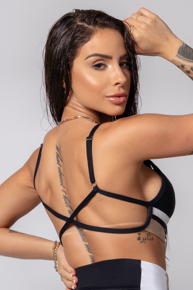 Hipkini - Black Fresh Top with Silk - 33330292 Hipkini - Black Fresh Top with Silk - 33330292