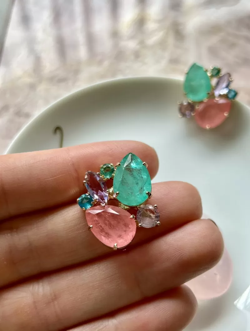 Mikabe - Candy Colors Fusion Party Earring - MK1690