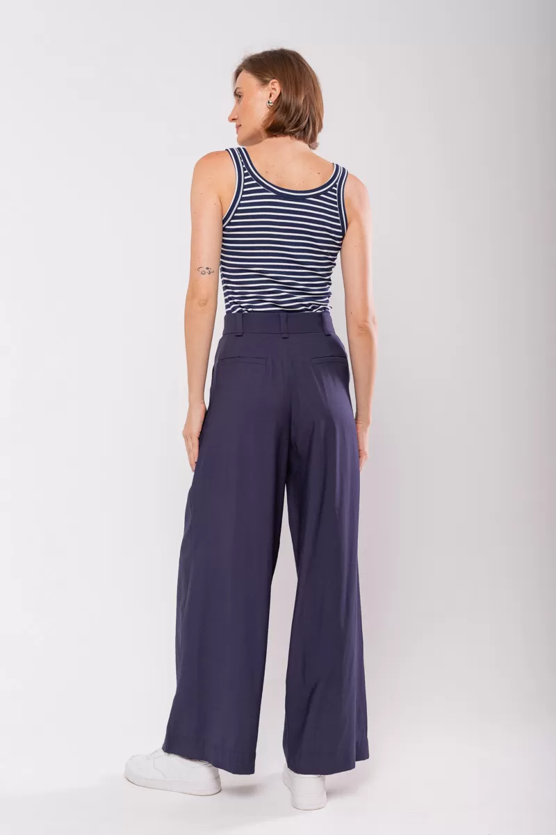 Hidrogênio - PANTALON PANTS WITH TWO PLEASTS MARIANNE MARINHO - 19769004 Hidrogênio - PANTALON PANTS WITH TWO PLEASTS MARIANNE MARINHO - 19769004