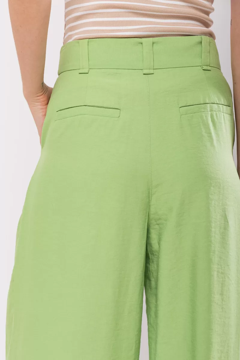 Hidrogênio - MARIANNE GREEN PANTALON PANTS WITH TWO PLEASTS - 19769009 Hidrogênio - MARIANNE GREEN PANTALON PANTS WITH TWO PLEASTS - 19769009