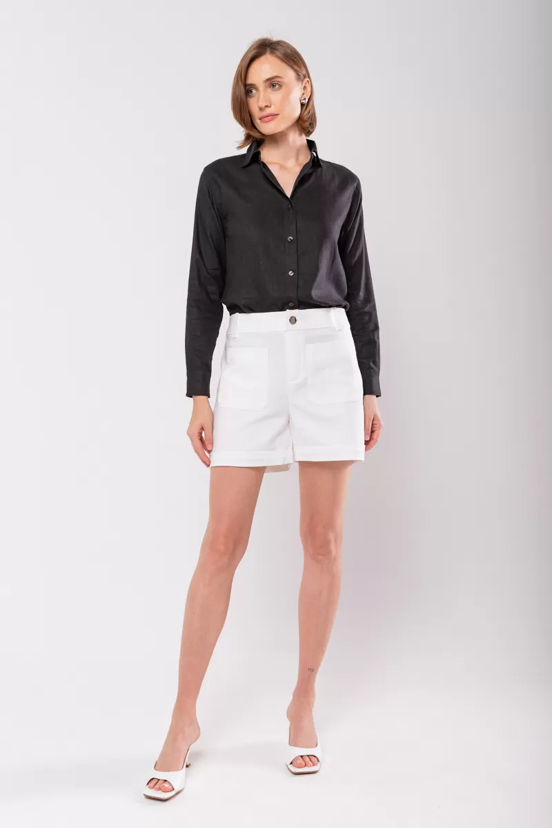 Hidrogênio - WHITE TAILOR SHORTS - 19874002 Hidrogênio - WHITE TAILOR SHORTS - 19874002