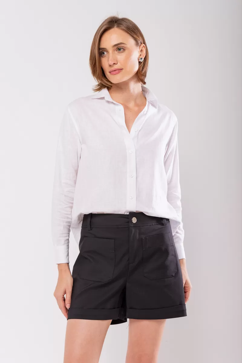 Hidrogênio - BLACK TAILORED SHORTS - 19874001 Hidrogênio - BLACK TAILORED SHORTS - 19874001