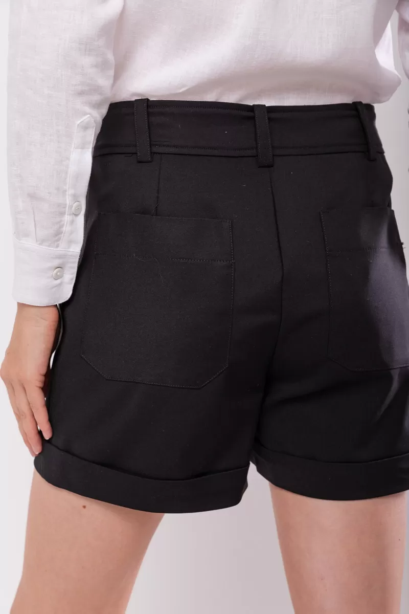 Hidrogênio - BLACK TAILORED SHORTS - 19874001 Hidrogênio - BLACK TAILORED SHORTS - 19874001