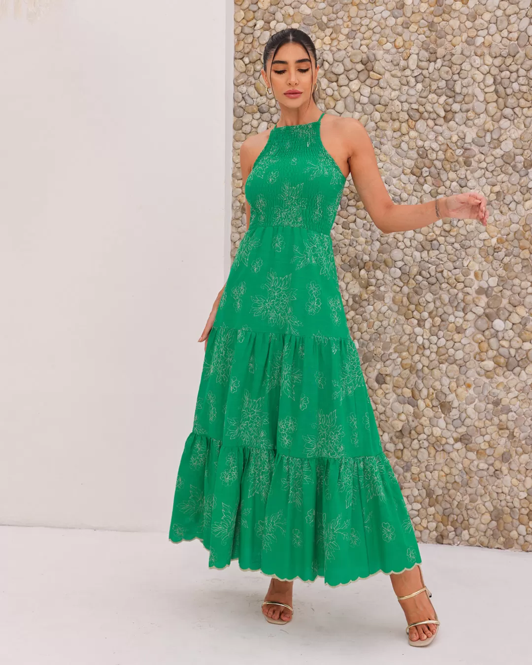 Dot Clothing - Dress Dot Clothing Longuete Laise Verde - 2160VERDE Dot Clothing - Dress Dot Clothing Longuete Laise Verde - 2160VERDE