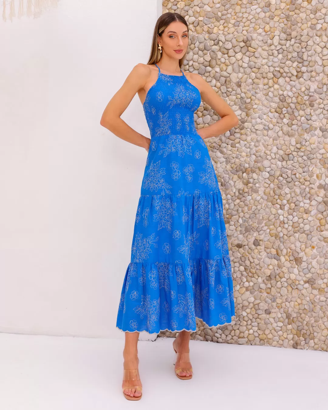Dot Clothing - Dress Dot Clothing Longuete Laise Azul - 2160AZUL Dot Clothing - Dress Dot Clothing Longuete Laise Azul - 2160AZUL