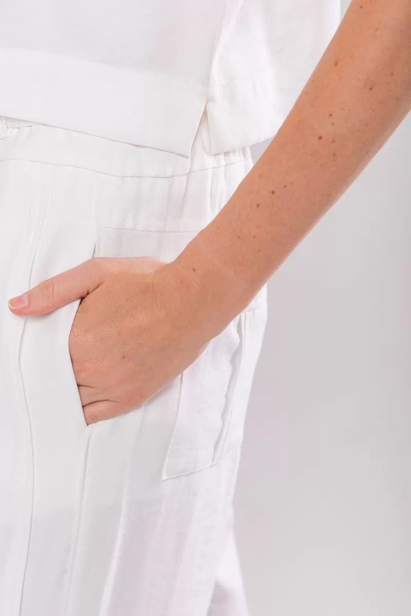 Hidrogênio - NUBIA STRAIGHT TROUSERS WITH OFF WHITE LINING - 19824018 Hidrogênio - NUBIA STRAIGHT TROUSERS WITH OFF WHITE LINING - 19824018
