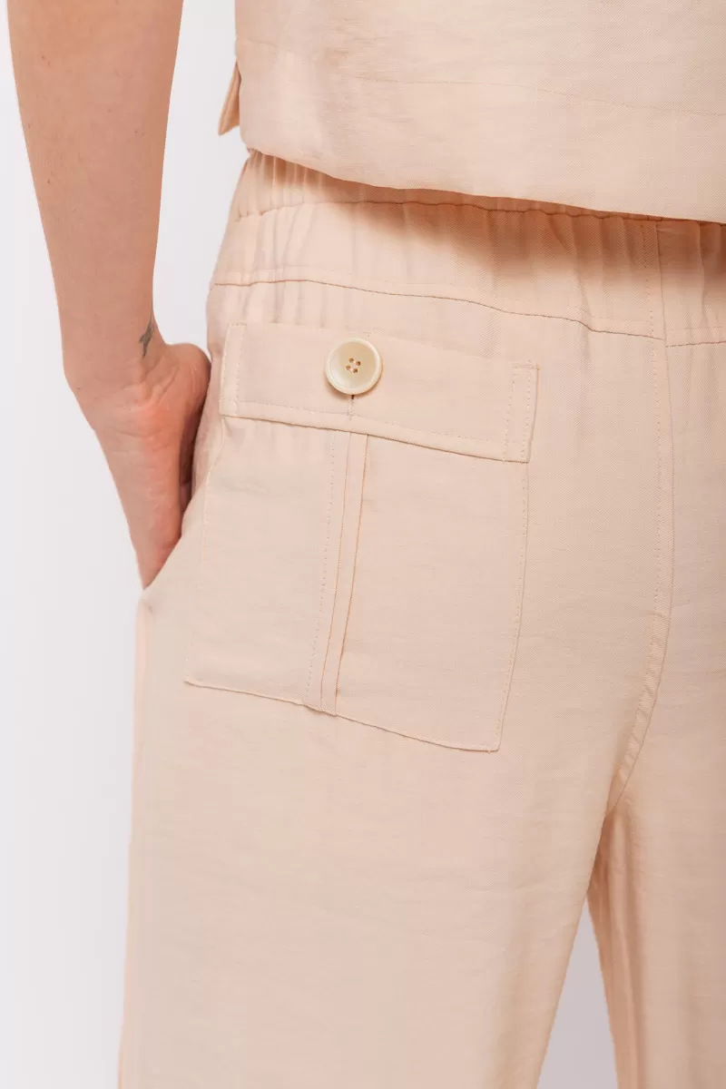 Hidrogênio - NUBIA STRAIGHT TROUSERS WITH PANACOTA LINING - 19824523 Hidrogênio - NUBIA STRAIGHT TROUSERS WITH PANACOTA LINING - 19824523