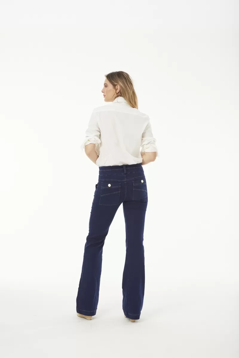 Hidrogênio - BLACK FLARE PANTS - 19642 Hidrogênio - BLACK FLARE PANTS - 19642