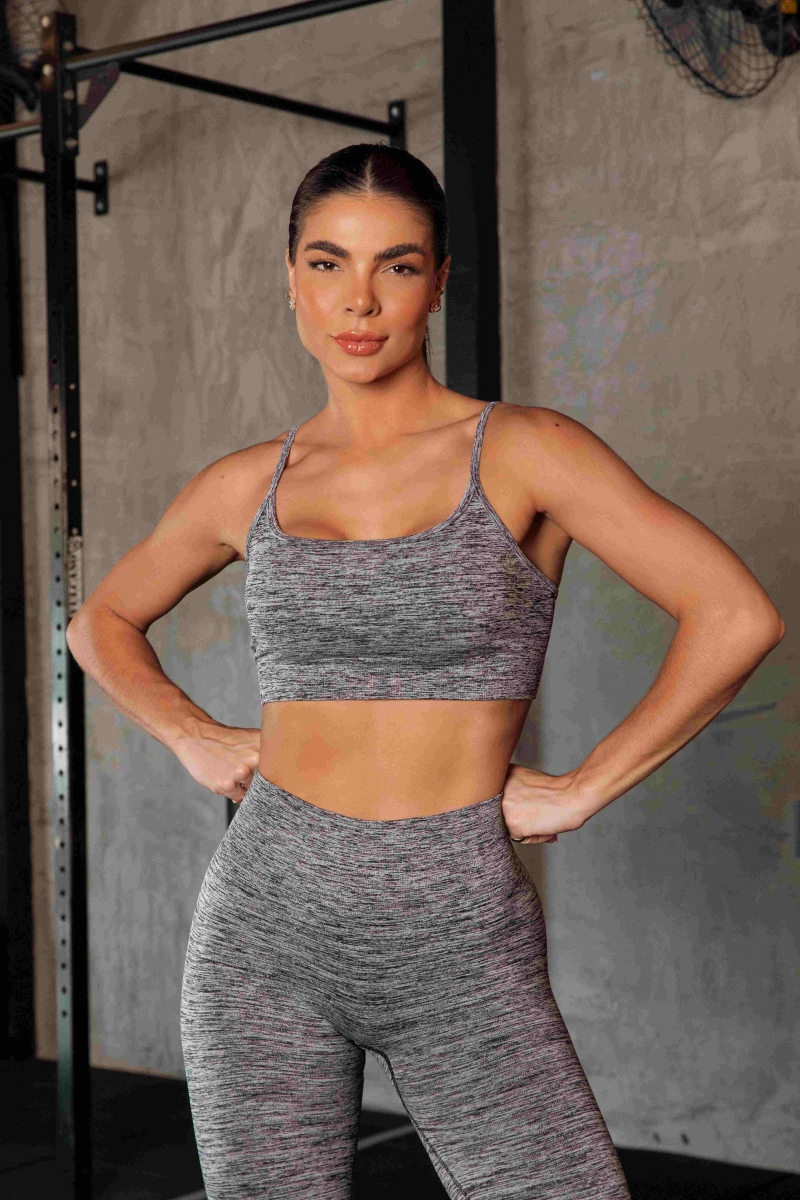 Canoan - Gray Mixed Seamless Legging - 11816 Canoan - Gray Mixed Seamless Legging - 11816