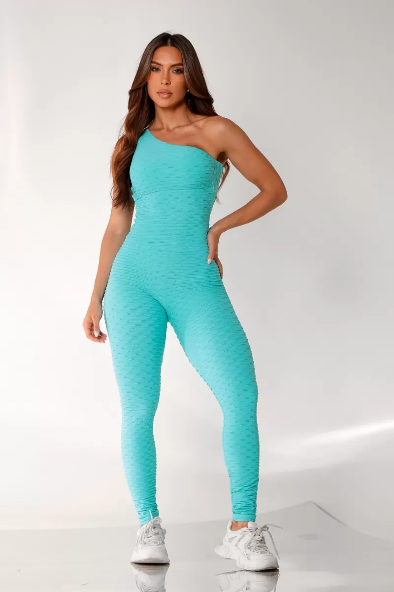 Canoan - Bertie Blue Tropical Scrunch Jumpsuit - 26003