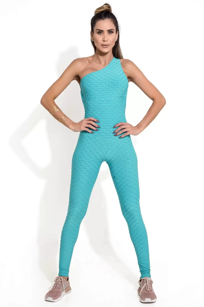 Canoan - Bertie Blue Tropical Scrunch Jumpsuit - 26003 Canoan - Bertie Blue Tropical Scrunch Jumpsuit - 26003