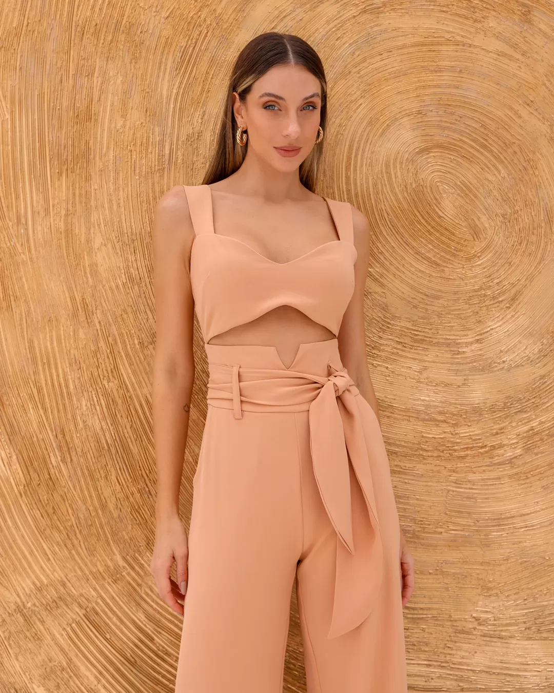 Dot Clothing - Jumpsuit Dot Clothing Tailoring Beige - 2150BEGE Dot Clothing - Jumpsuit Dot Clothing Tailoring Beige - 2150BEGE