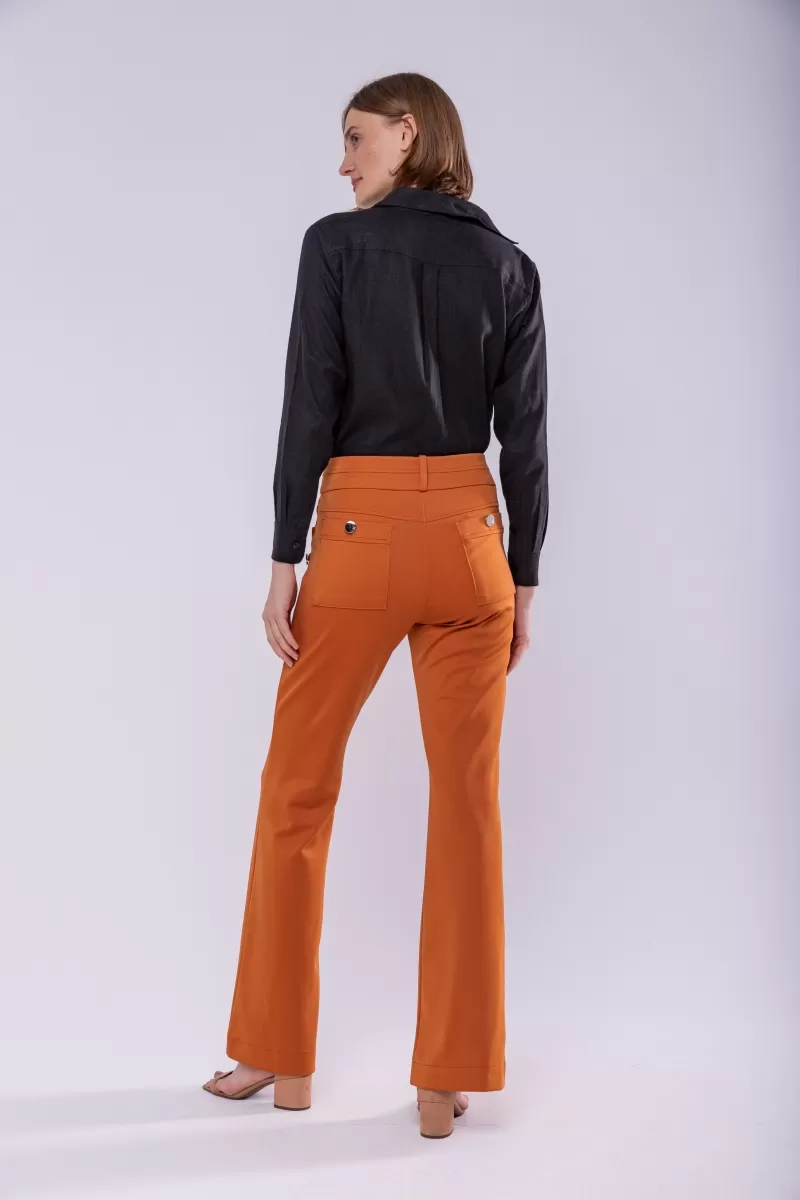 Hidrogênio - FLARE PANTS BLACKBERRY ORANGE - 1950701003 Hidrogênio - FLARE PANTS BLACKBERRY ORANGE - 1950701003