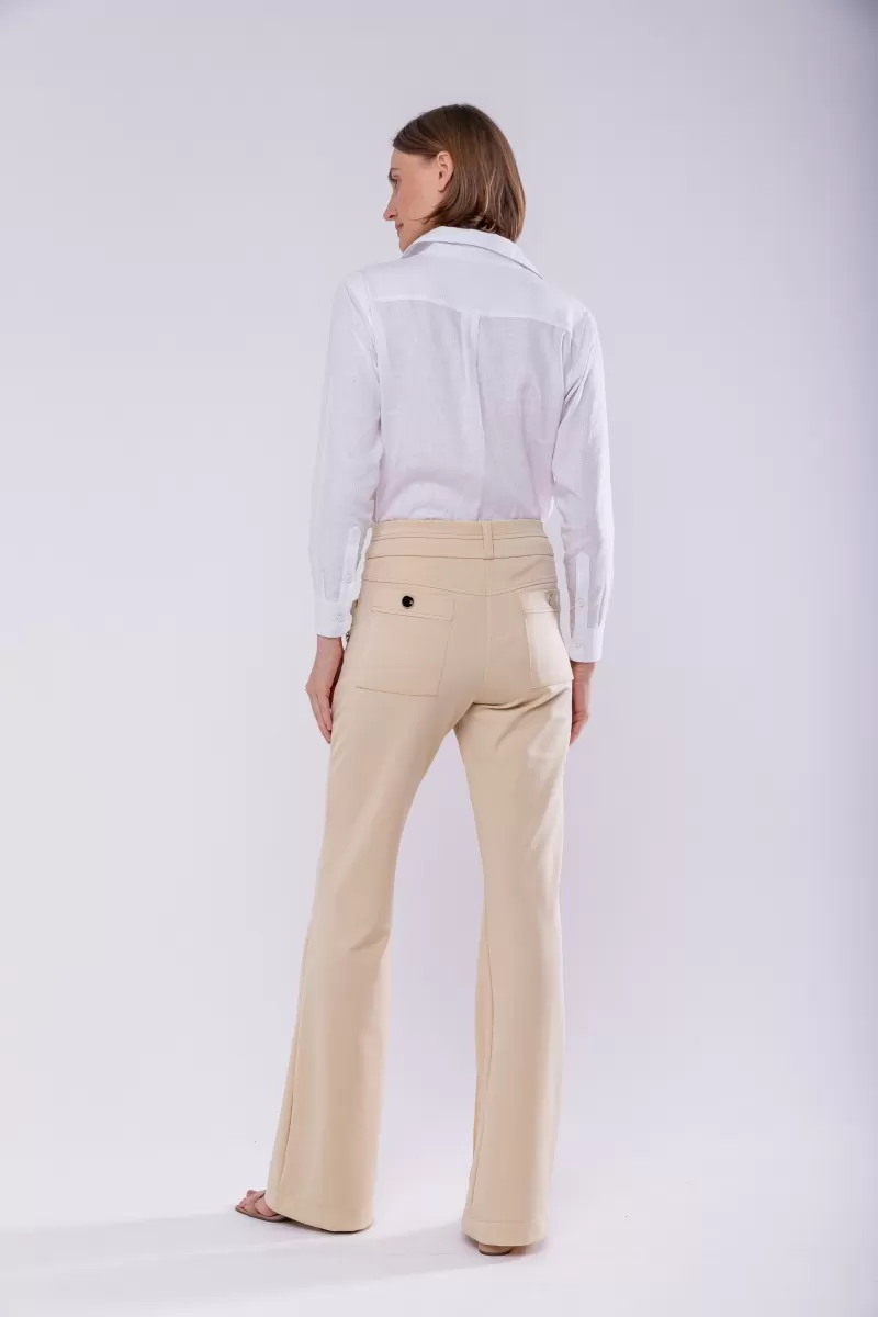 Hidrogênio - FLARE PANTS BLACKBERRY CREAM - 19507016 Hidrogênio - FLARE PANTS BLACKBERRY CREAM - 19507016