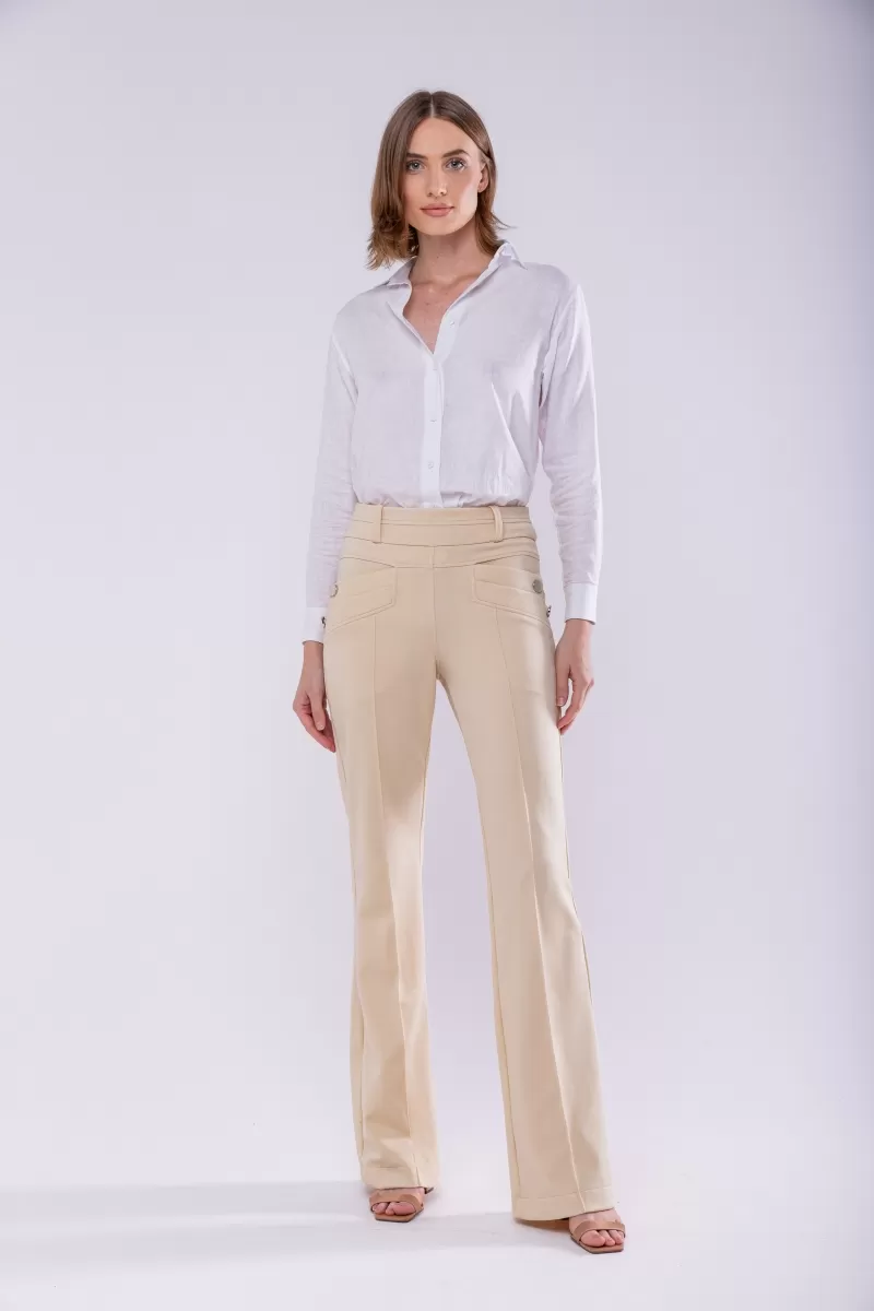 Hidrogênio - FLARE PANTS BLACKBERRY CREAM - 19507016 Hidrogênio - FLARE PANTS BLACKBERRY CREAM - 19507016