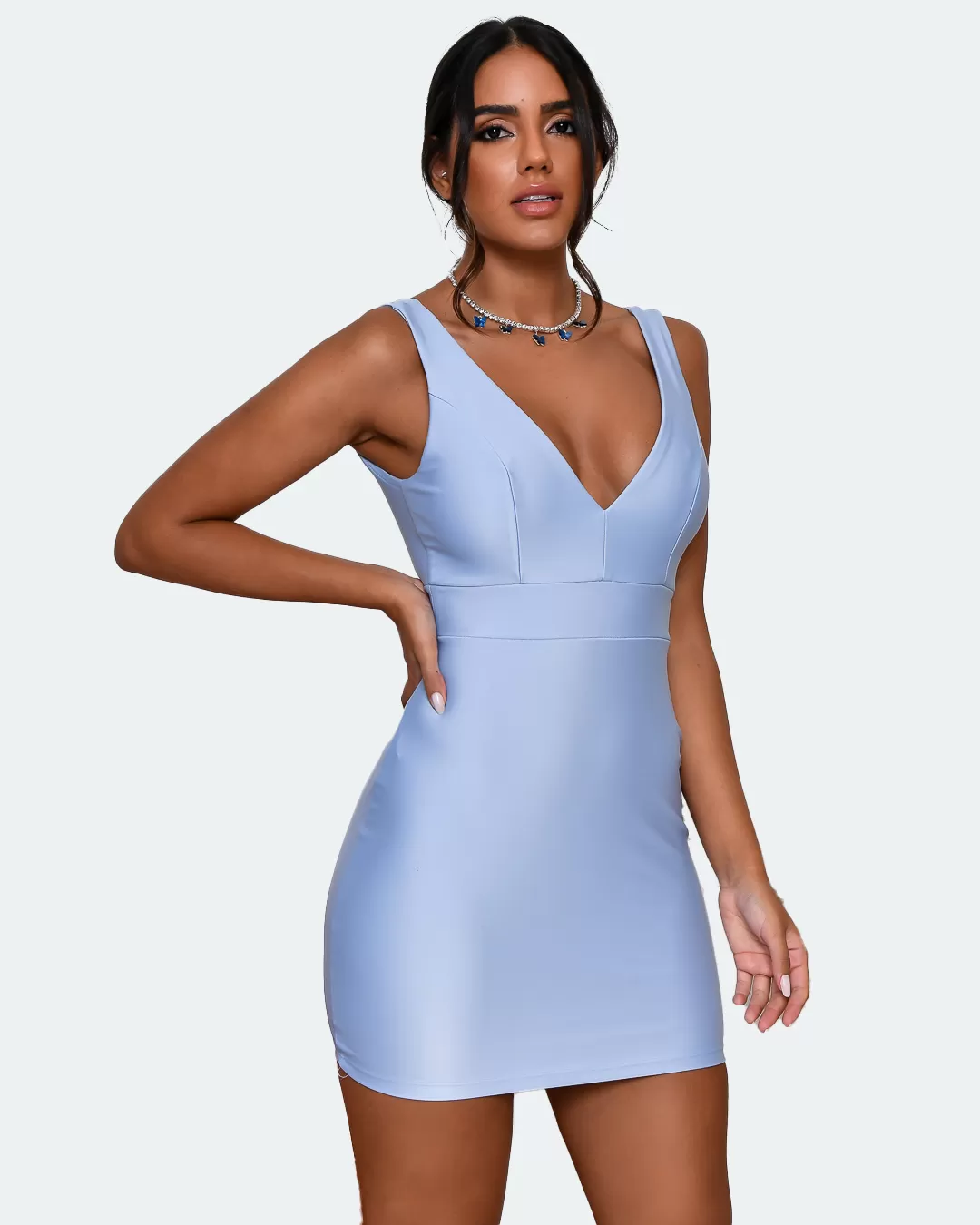 Miss Misses - Dress Miss Misses Tube Crossed Back Blue - 18699AZUL