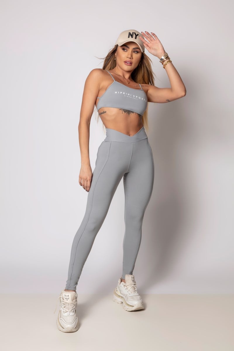 Hipkini - Gray Heaven Leggings with Silk on the waistband - 33330357