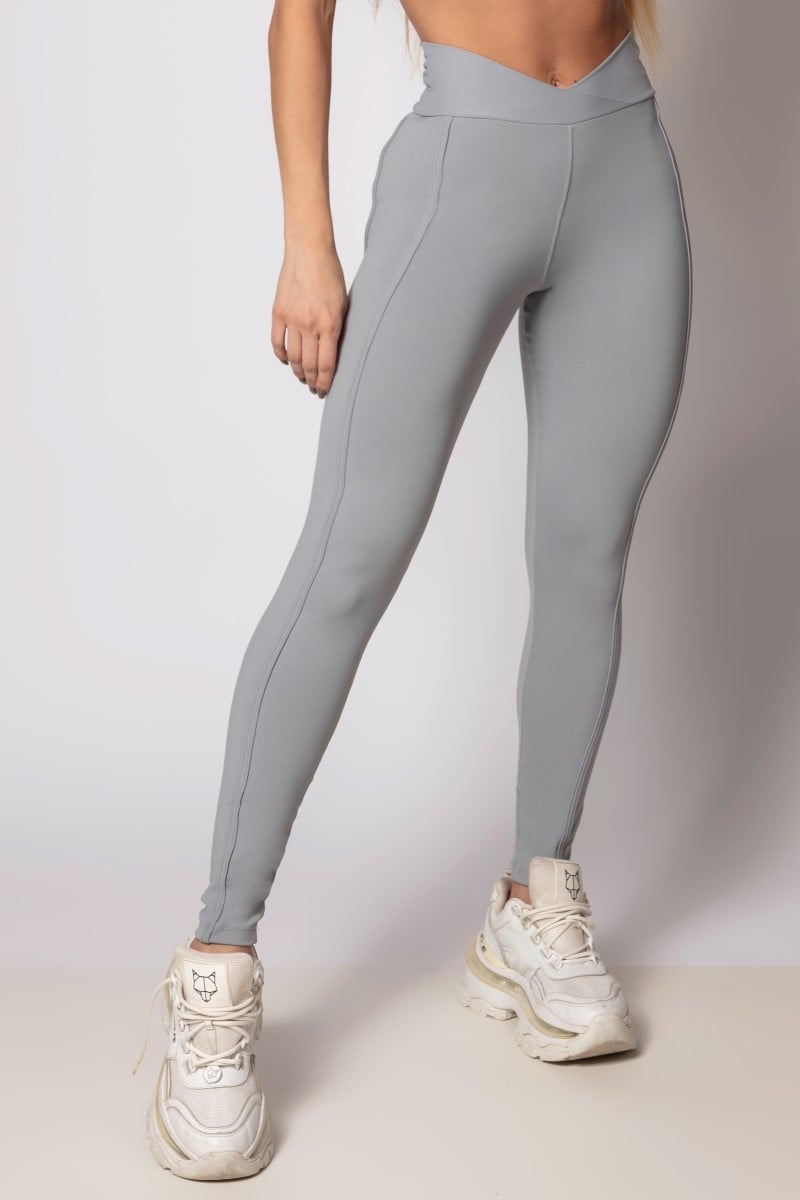 Hipkini - Gray Heaven Leggings with Silk on the waistband - 33330357
