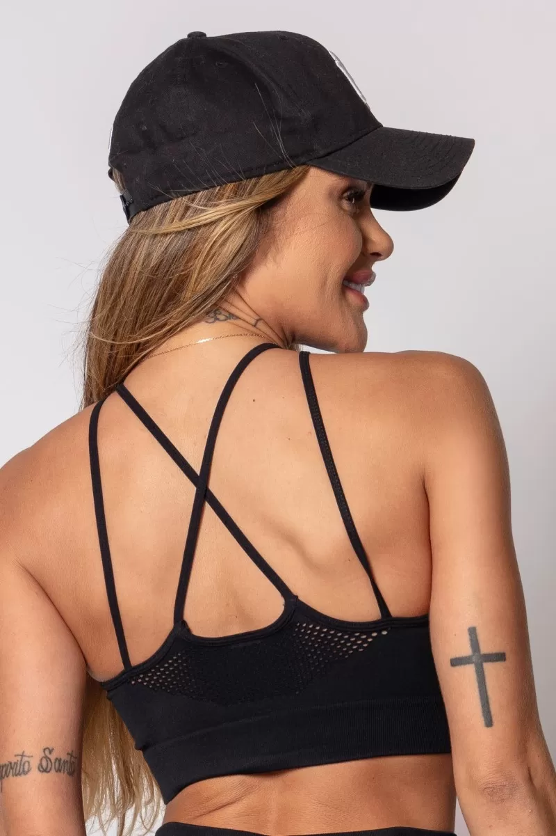 Hipkini - Heaven Seamless Black Top with Cutouts - 33330444 Hipkini - Heaven Seamless Black Top with Cutouts - 33330444