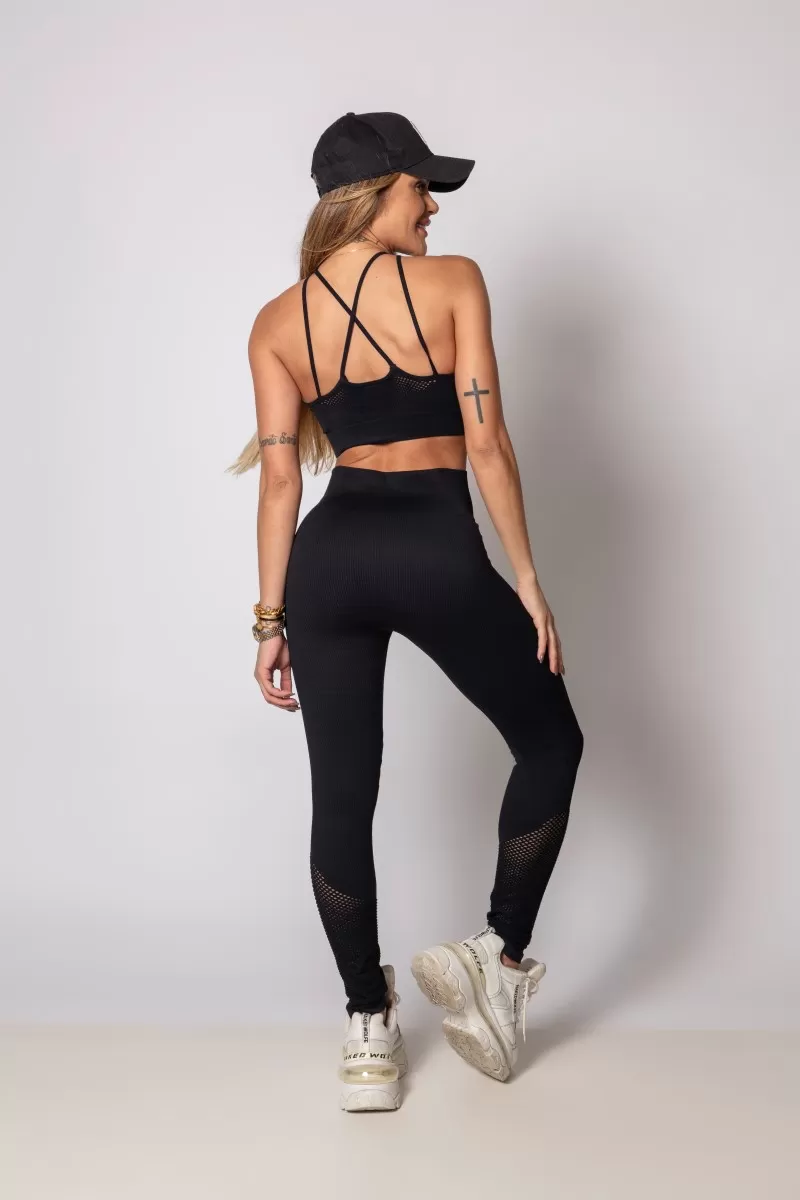Hipkini - Heaven Seamless Black Top with Cutouts - 33330444 Hipkini - Heaven Seamless Black Top with Cutouts - 33330444