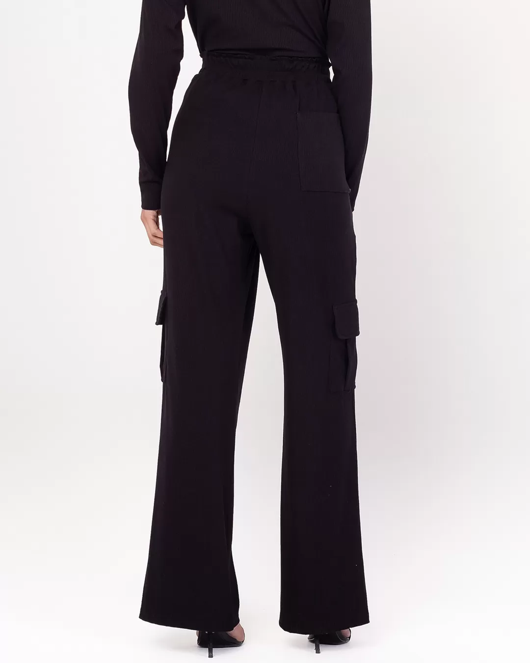 Miss Misses - Pants Miss Misses Pantalona With Pockets Black - D0020PRETO Miss Misses - Pants Miss Misses Pantalona With Pockets Black - D0020PRETO