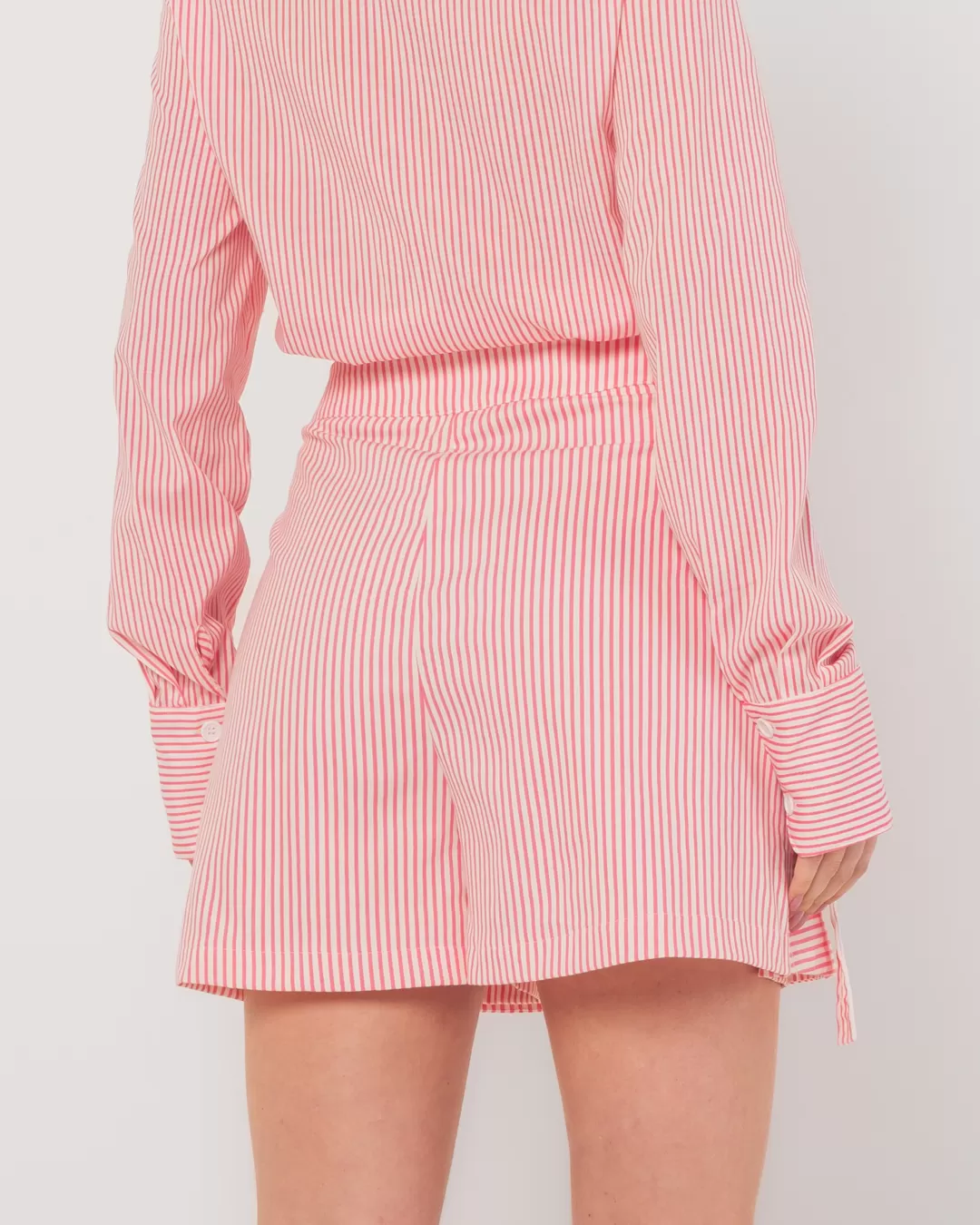 Miss Misses - Short Skirt Miss Misses Striped With Pink Details - 54091ROSA Miss Misses - Short Skirt Miss Misses Striped With Pink Details - 54091ROSA