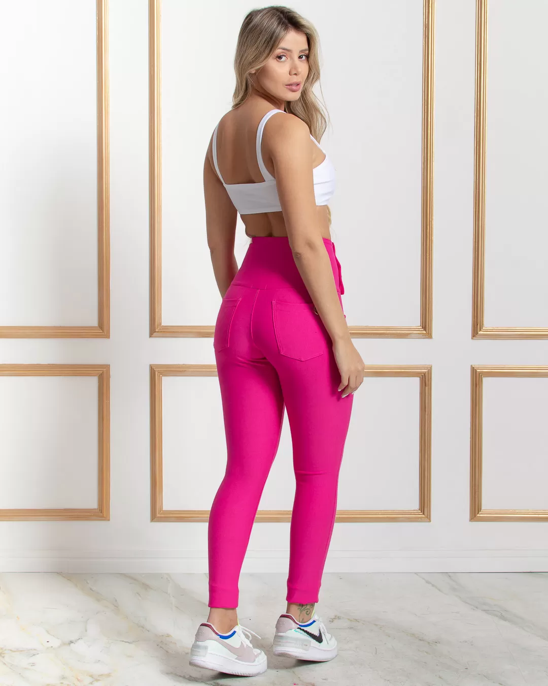 Miss Misses - Pants Miss Misses Lipo Skinny High Waist Pink - 18537PINK Miss Misses - Pants Miss Misses Lipo Skinny High Waist Pink - 18537PINK