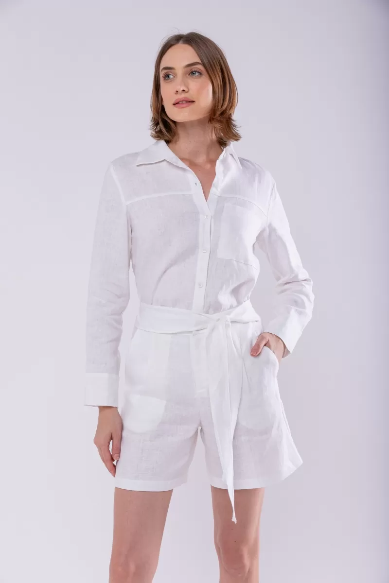 Hidrogênio - LINEN SHIRT WITH WHITE POCKET - 19883002 Hidrogênio - LINEN SHIRT WITH WHITE POCKET - 19883002