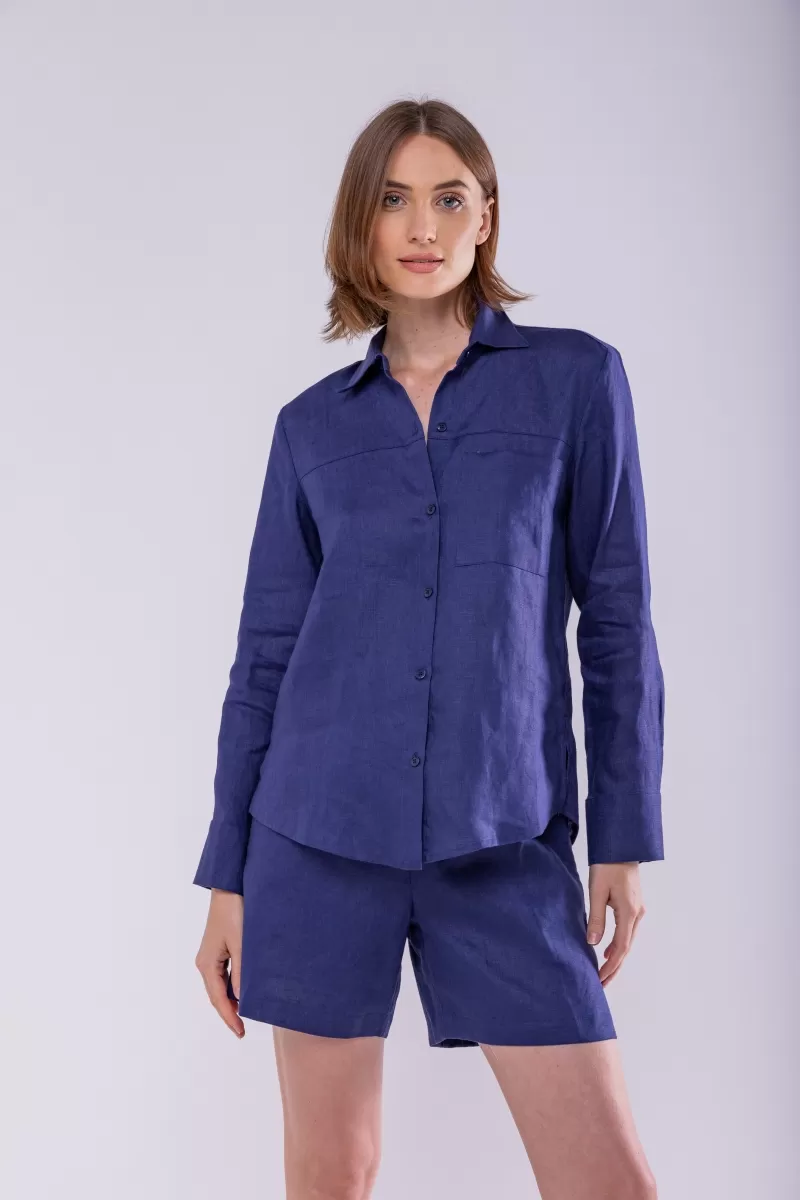 Hidrogênio - LINEN SHIRT WITH ECLIPSE POCKET - 19883292 Hidrogênio - LINEN SHIRT WITH ECLIPSE POCKET - 19883292