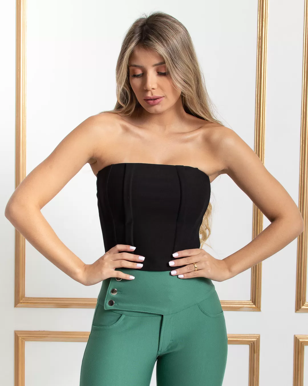 Miss Misses - Corselet Miss Misses Strapless Black - 18546PRETO Miss Misses - Corselet Miss Misses Strapless Black - 18546PRETO