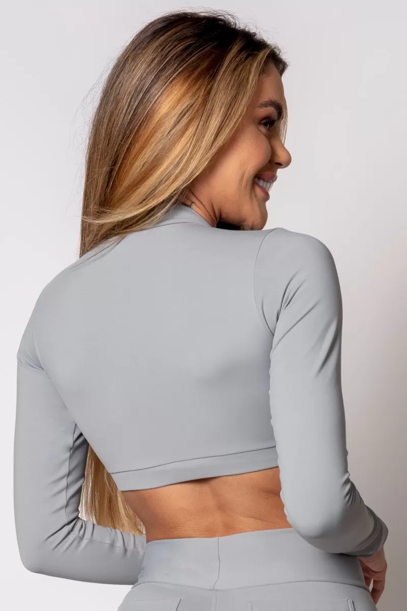 Hipkini - Cropped Heaven Gray Long Sleeve - 33330358