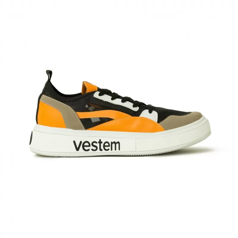 Vestem - Frida Multicolor Black/Orange Sneakers - TE20.C0499 Vestem - Frida Multicolor Black/Orange Sneakers - TE20.C0499
