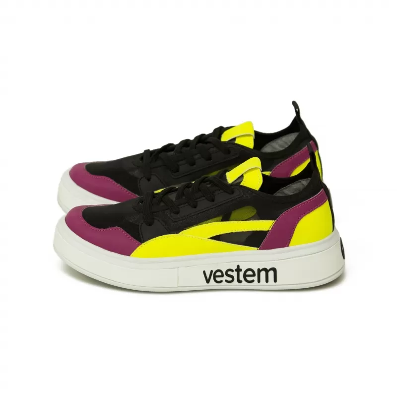 Vestem - Frida Multicolor Black/Neon Yellow Sneakers - TE20.C0311 Vestem - Frida Multicolor Black/Neon Yellow Sneakers - TE20.C0311