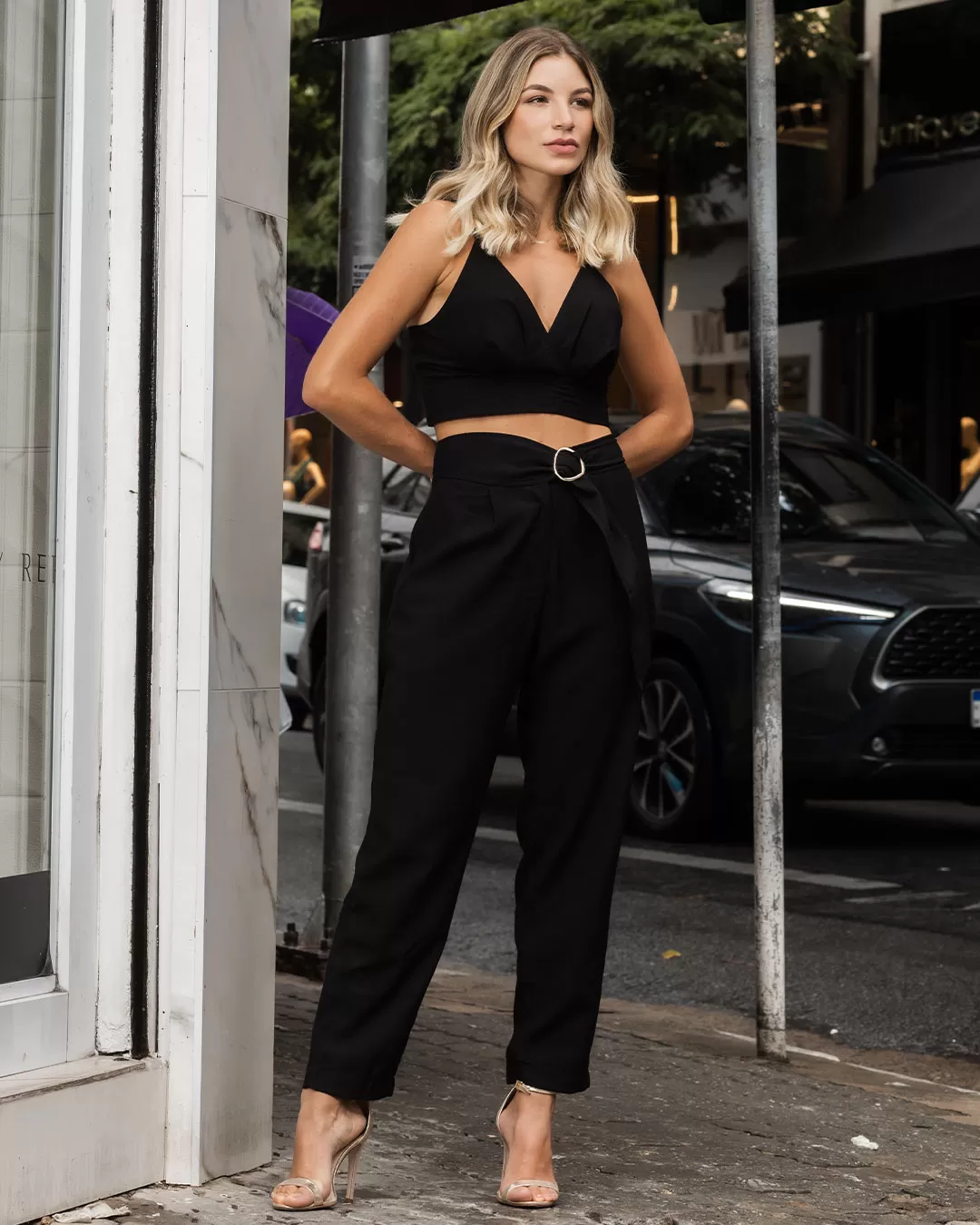 Miss Misses - Miss Misses Pants With Buckle Detail Black - 54197001 Miss Misses - Miss Misses Pants With Buckle Detail Black - 54197001