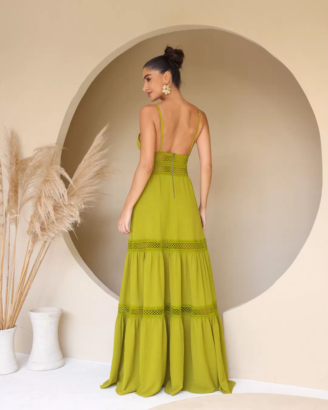 Dot Clothing - Dress Dot Clothing Long Strap Green - 2137VERDE Dot Clothing - Dress Dot Clothing Long Strap Green - 2137VERDE