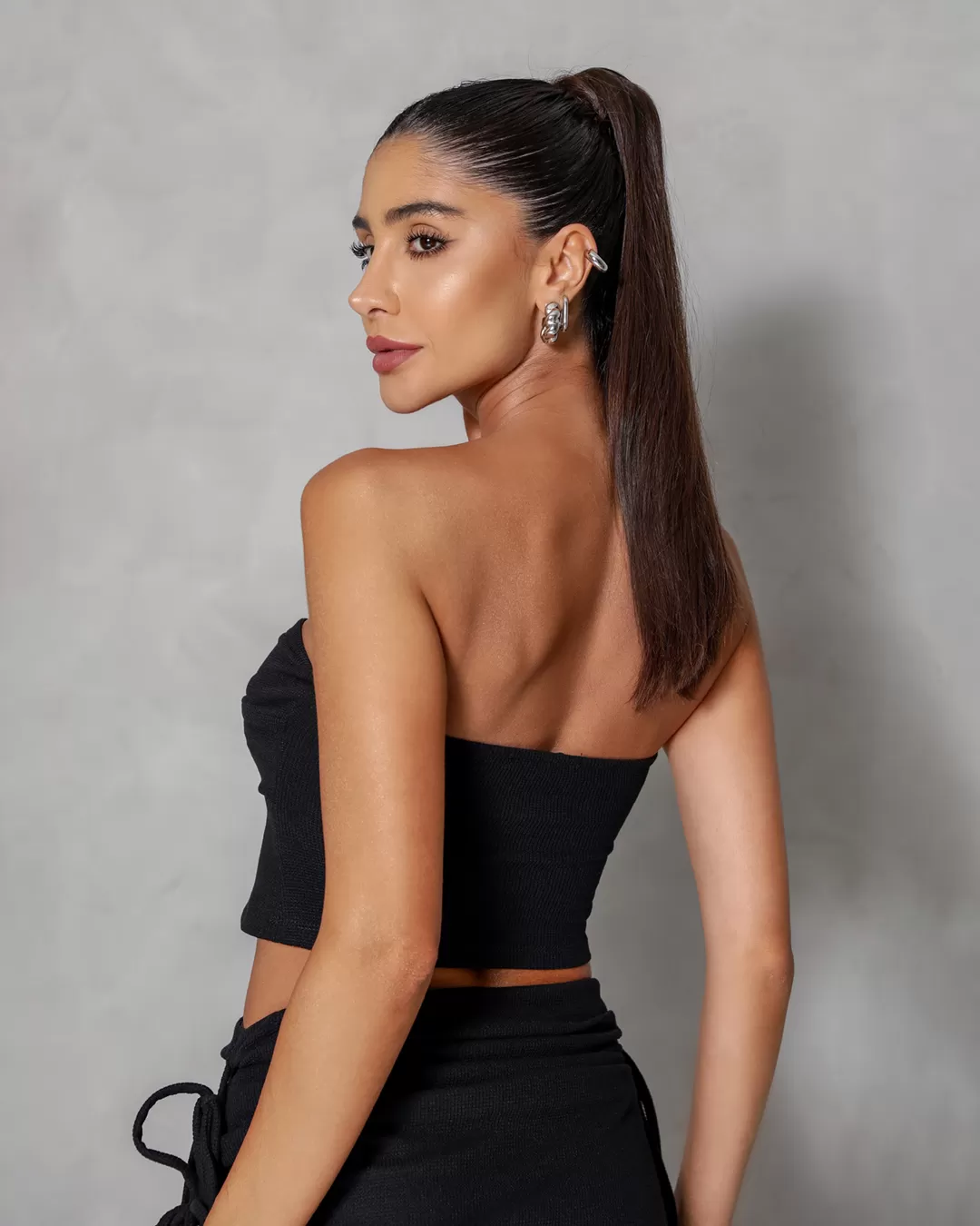 Dot Clothing - Cropped Dot Clothing Twisted Black - 2158PRETO Dot Clothing - Cropped Dot Clothing Twisted Black - 2158PRETO