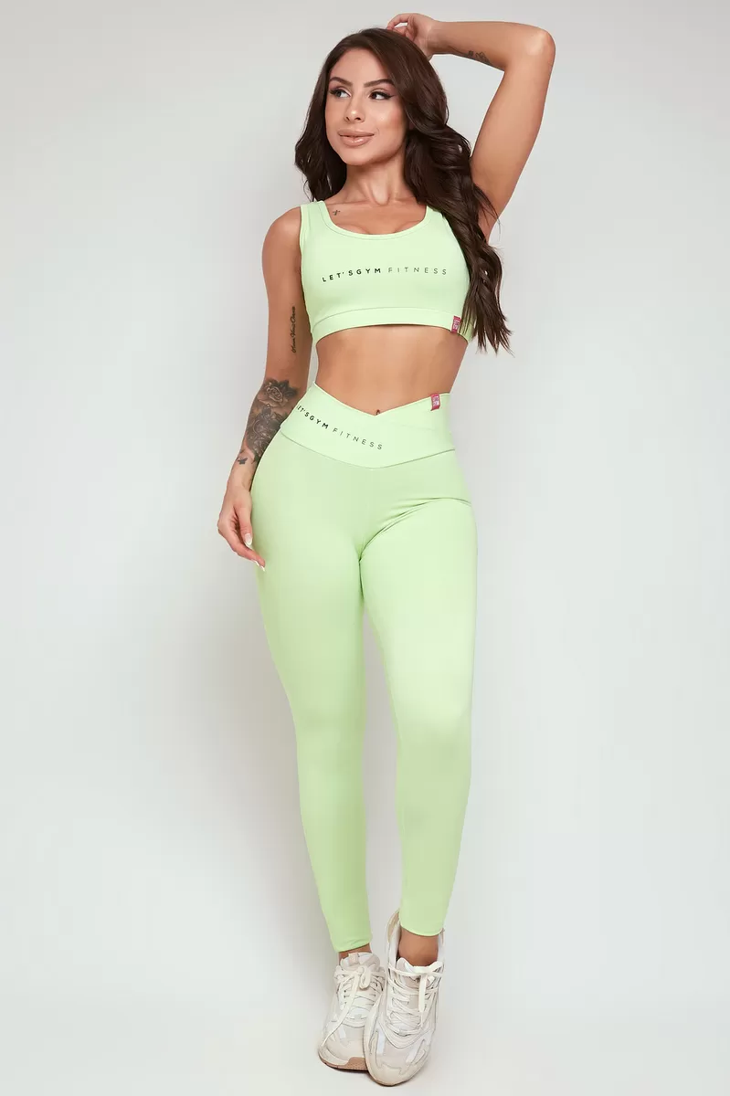 Lets Gym - Neon Green Candy Leggings - 2305VDN Lets Gym - Neon Green Candy Leggings - 2305VDN