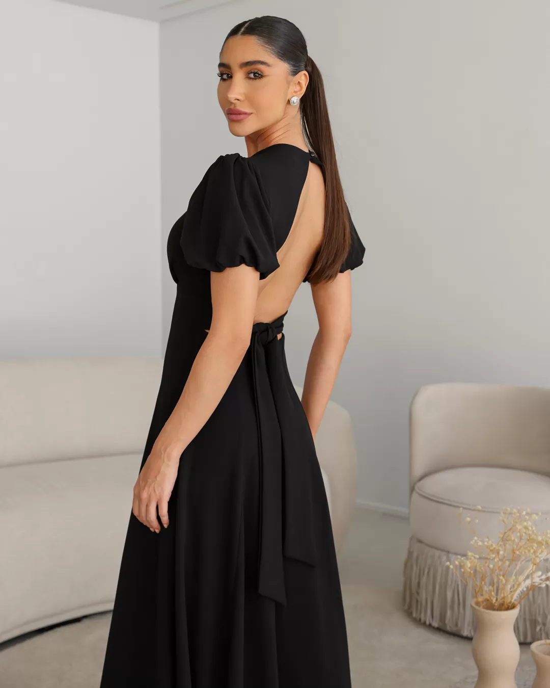 Dot Clothing - Dress Dot Clothing Long Sleeve Black - 2106PRETO Dot Clothing - Dress Dot Clothing Long Sleeve Black - 2106PRETO