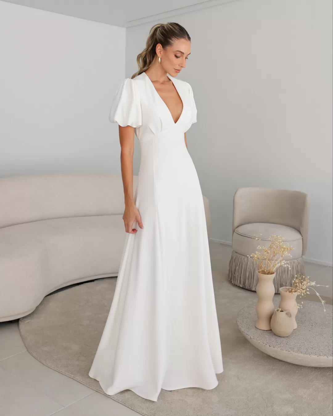 Dot Clothing - Dress Dot Clothing Long Sleeve Offwhite - 2106OFF Dot Clothing - Dress Dot Clothing Long Sleeve Offwhite - 2106OFF