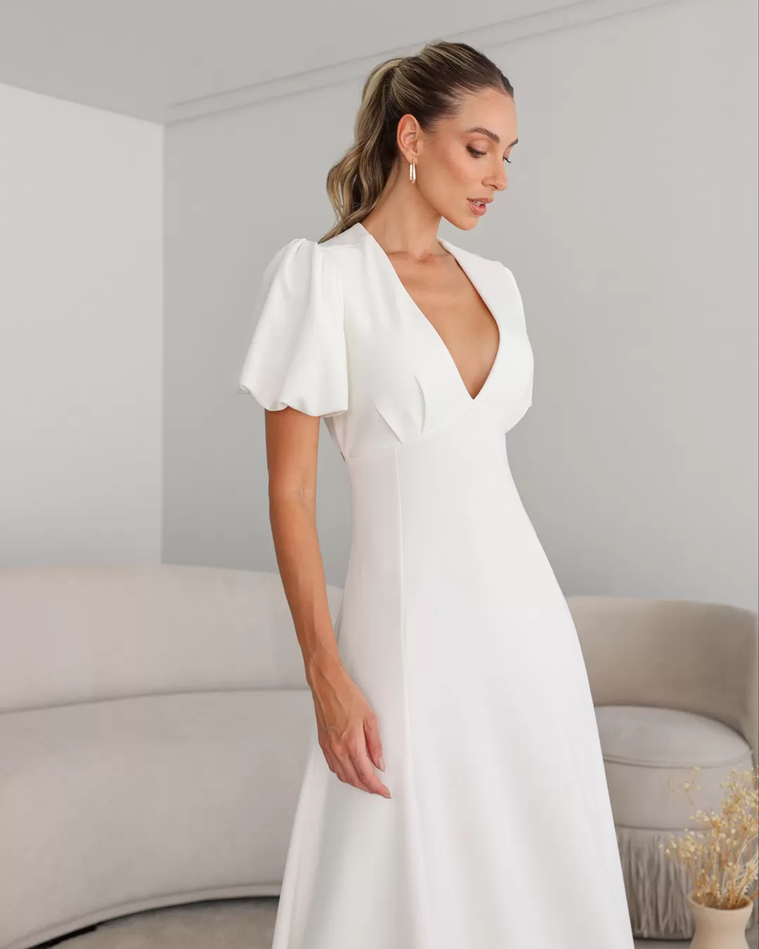 Dot Clothing - Dress Dot Clothing Long Sleeve Offwhite - 2106OFF Dot Clothing - Dress Dot Clothing Long Sleeve Offwhite - 2106OFF
