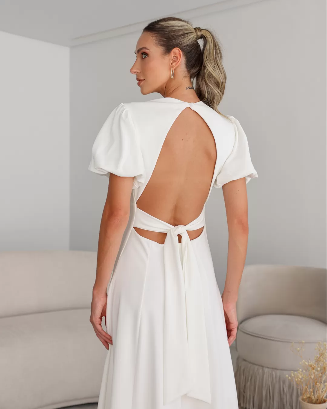 Dot Clothing - Dress Dot Clothing Long Sleeve Offwhite - 2106OFF Dot Clothing - Dress Dot Clothing Long Sleeve Offwhite - 2106OFF