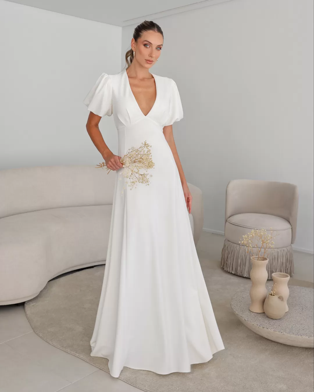 Dot Clothing - Dress Dot Clothing Long Sleeve Offwhite - 2106OFF Dot Clothing - Dress Dot Clothing Long Sleeve Offwhite - 2106OFF